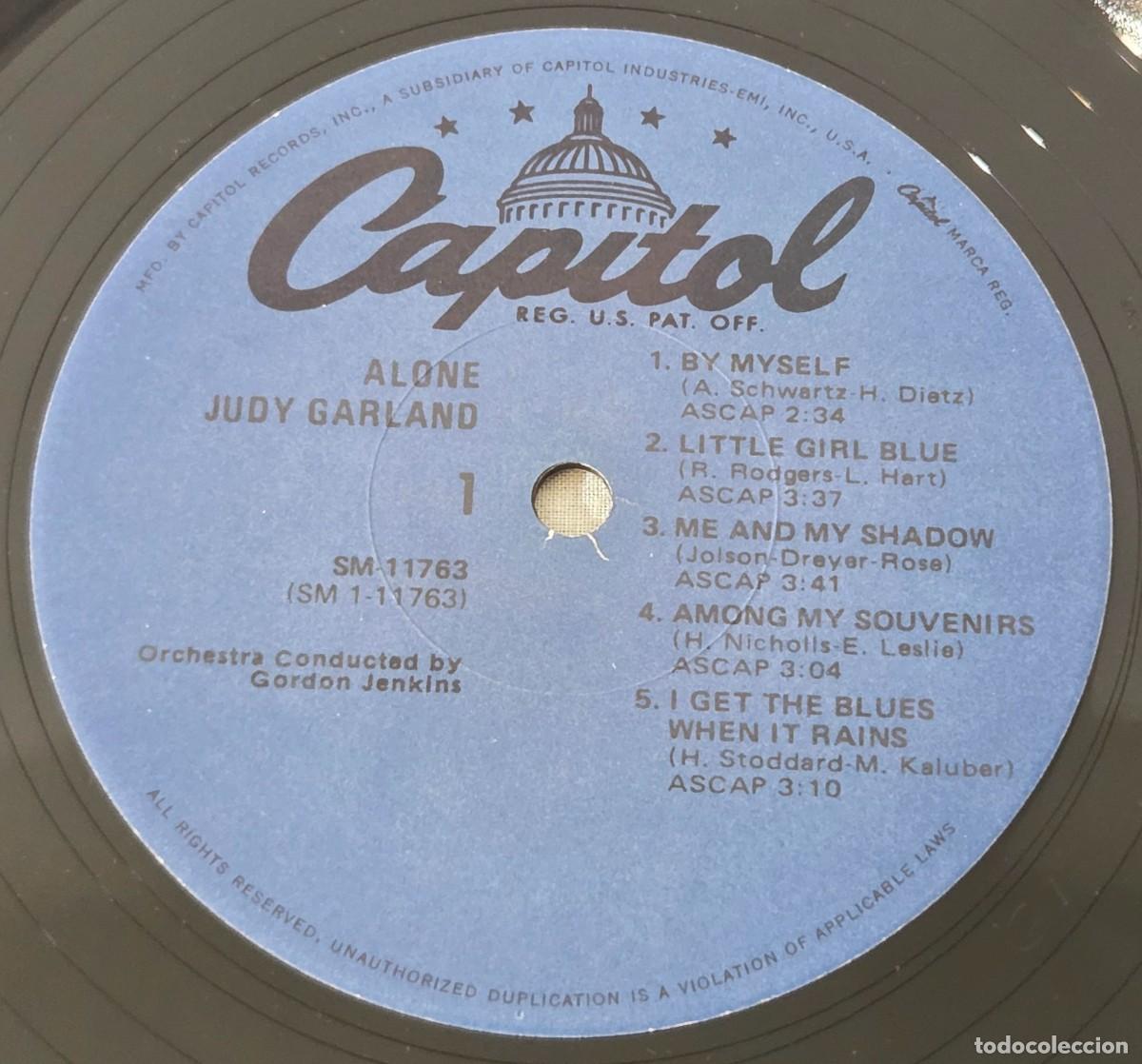 Discos de vinilo: LP Vinilo Judy Garland, Alone - Foto 7