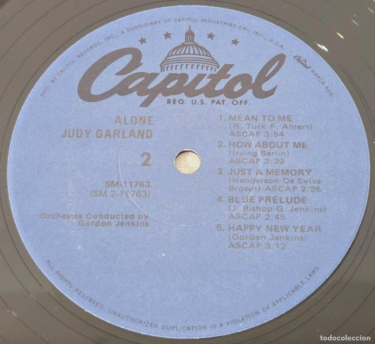 Discos de vinilo: LP Vinilo Judy Garland, Alone - Foto 10