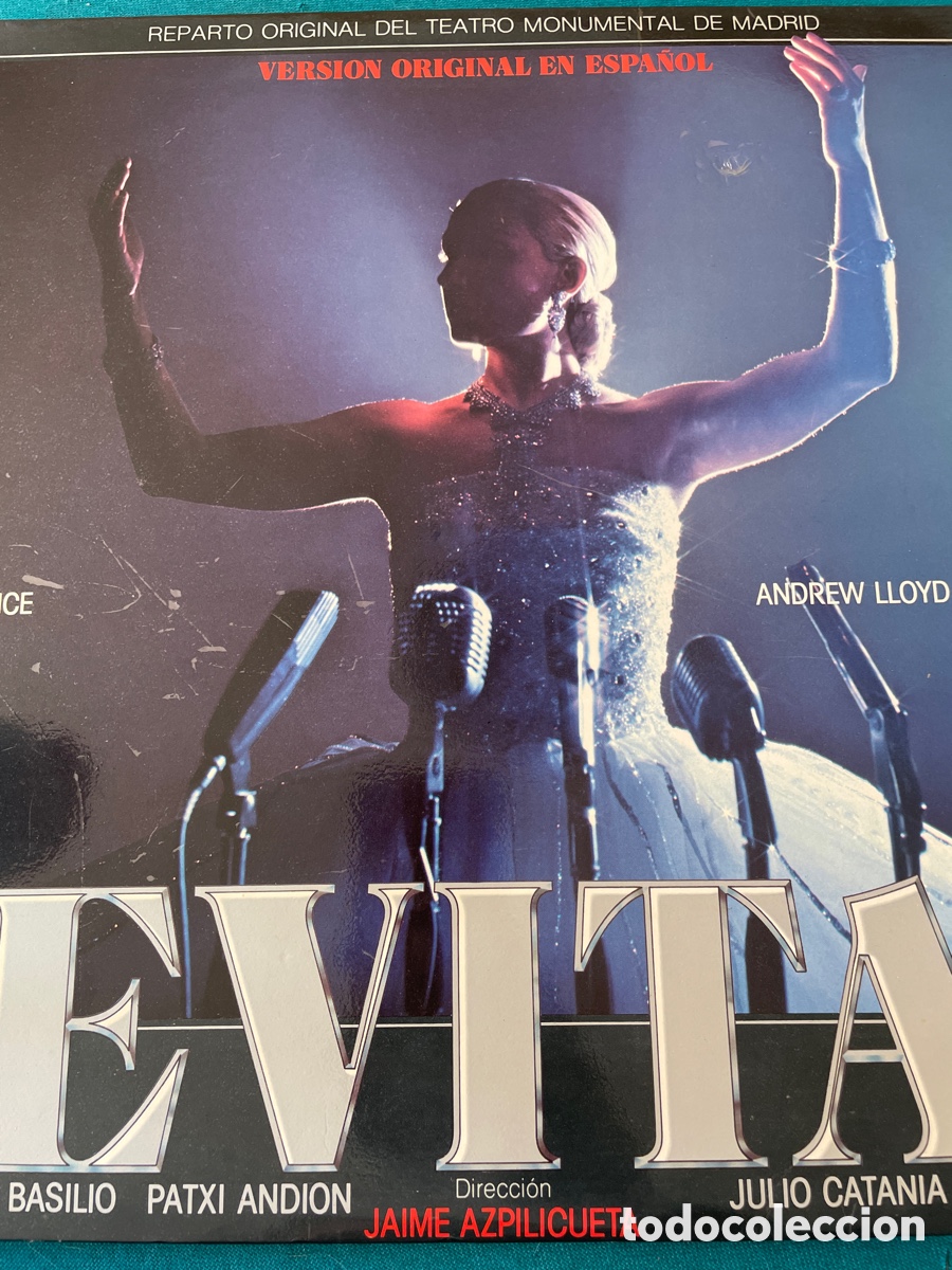 Discos de vinilo: Evita version original en Espa&ntilde;ol vinilo 1980 - Foto 1