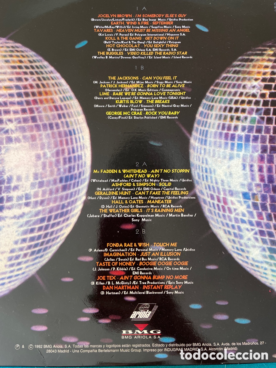 Discos de vinilo: SABADO NOCHE 2 ARIOLA vinilo 1992 - Foto 2