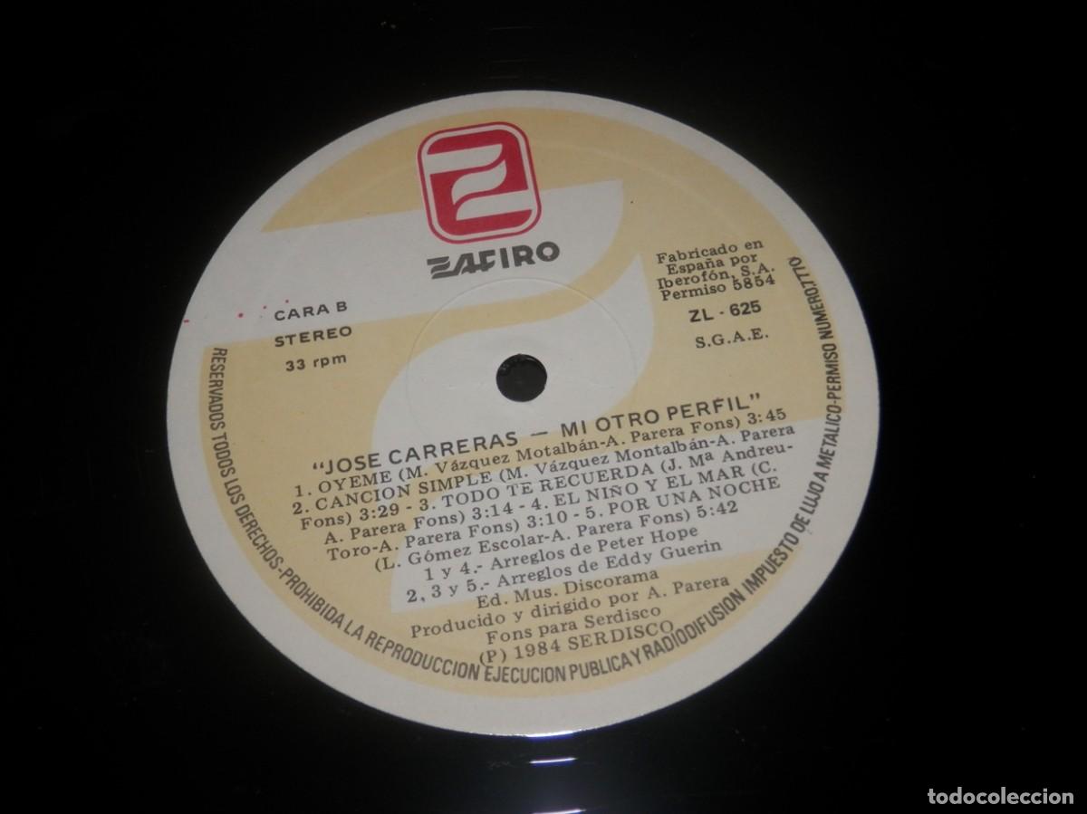 Discos de vinilo: DISCO LP DE VINILO DE JOS&Eacute; CARRERAS - Foto 3