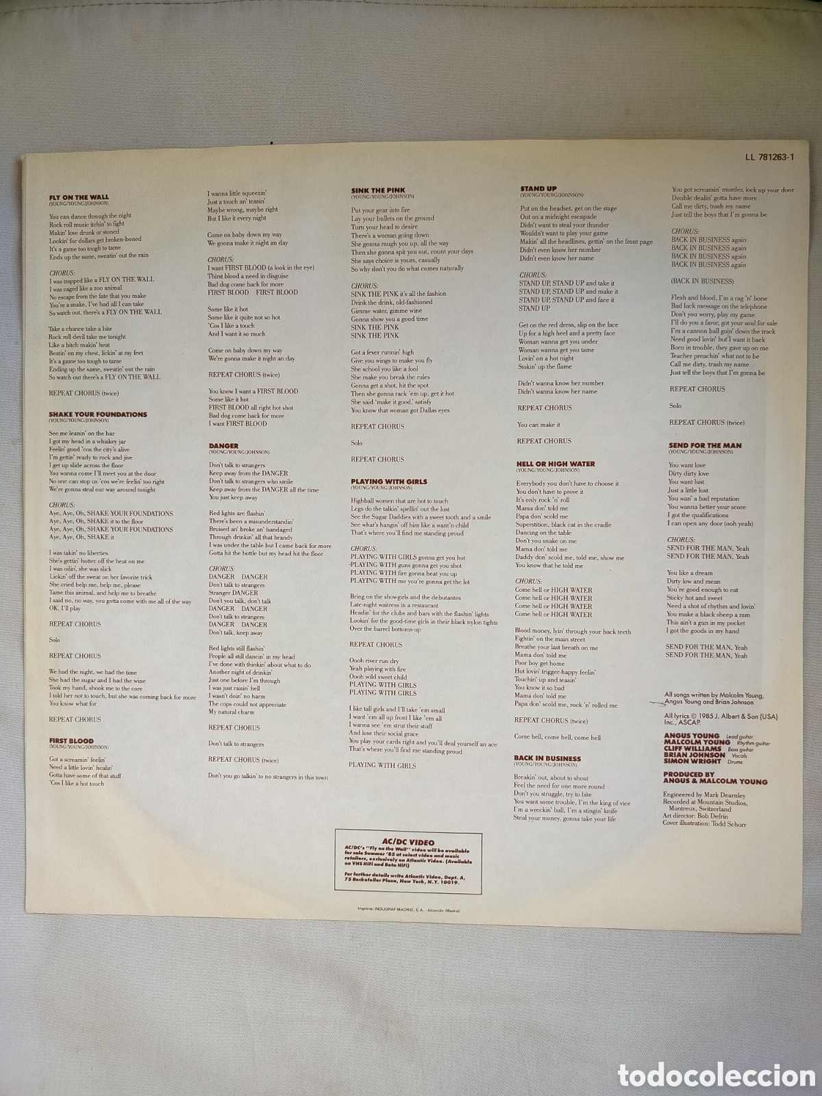 Discos de vinilo: AC/DC LP Fly On The Wall - Foto 3
