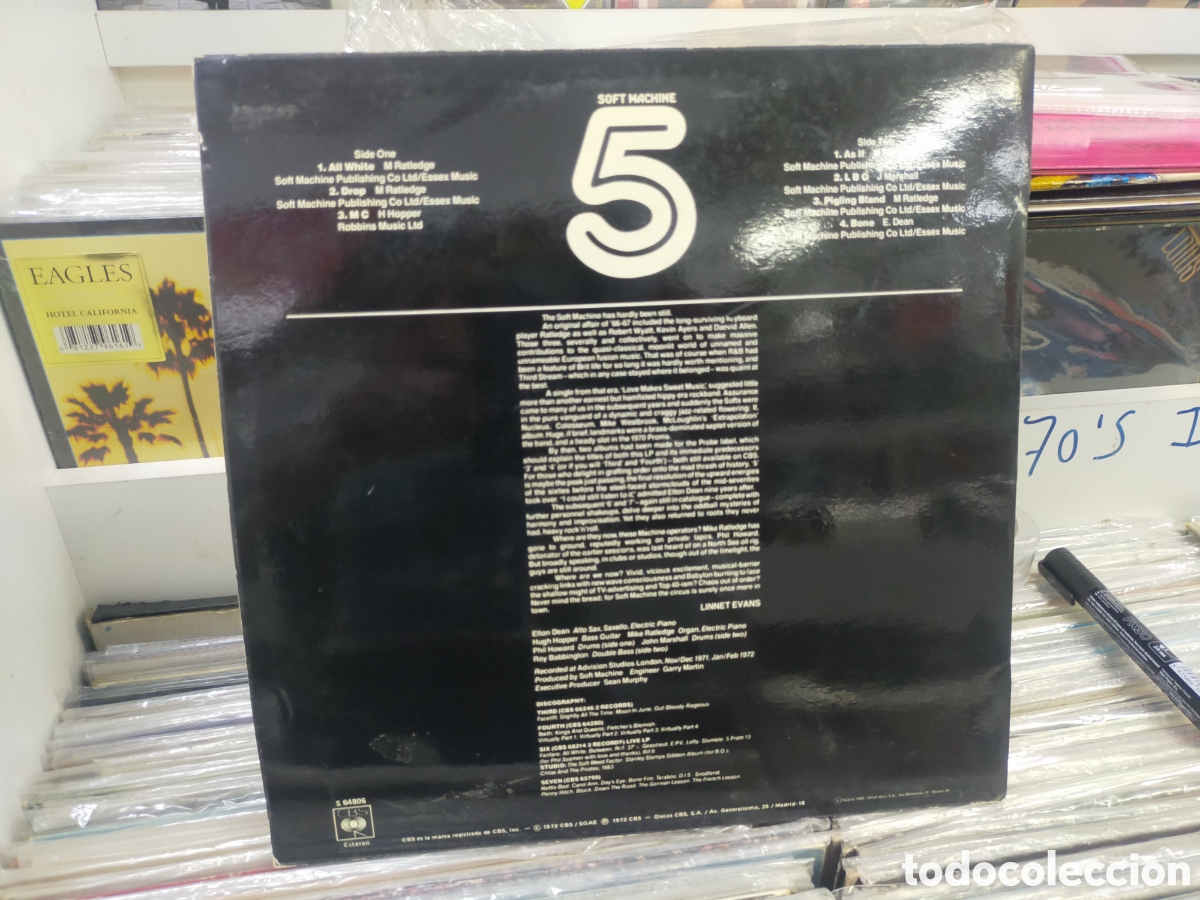 Discos de vinilo: Soft machine LP 5 Espa&ntilde;a 1980 - Foto 2