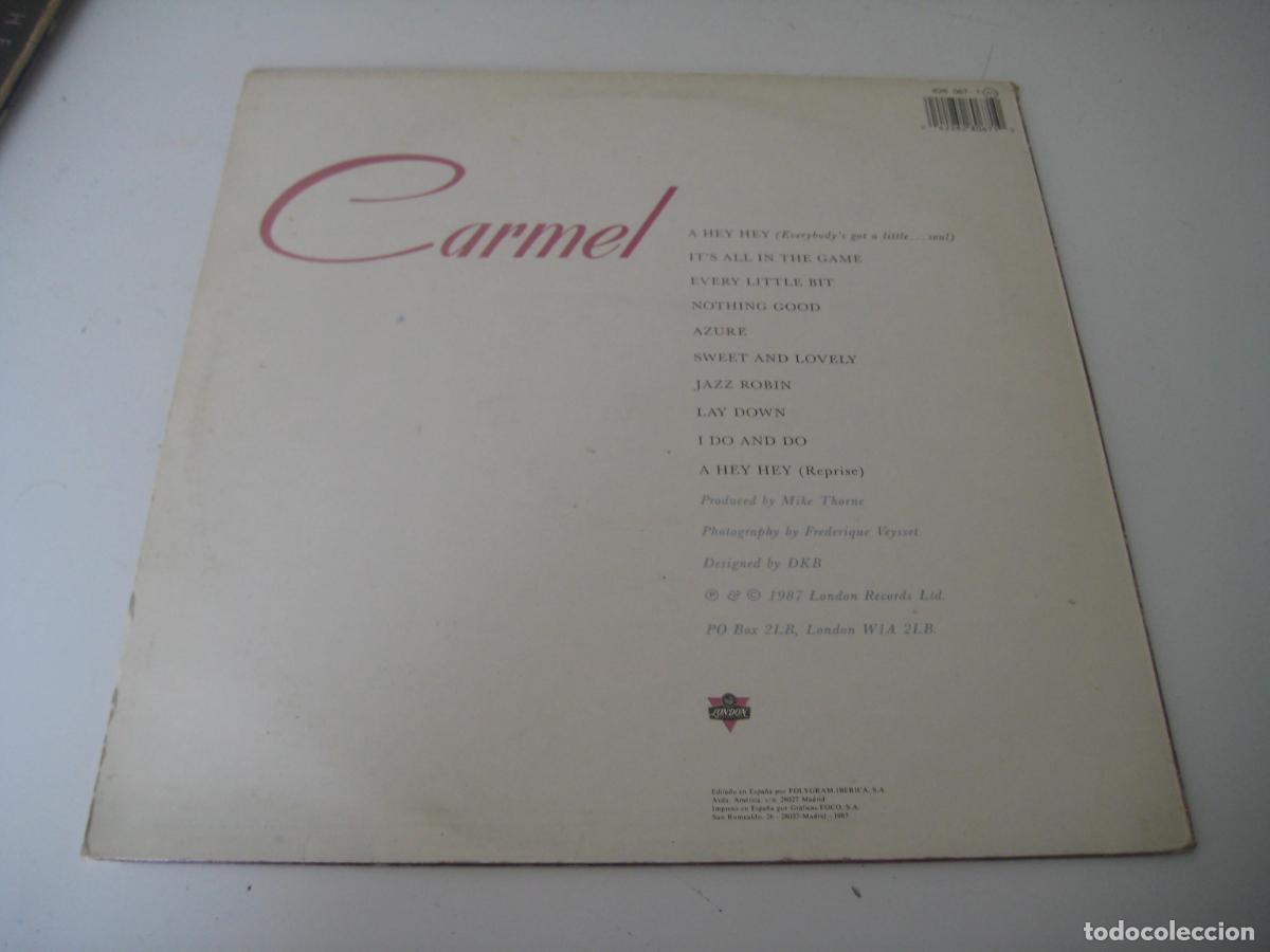 Discos de vinilo: Carmel - Everybody&acute;s got a little soul LP - Foto 2