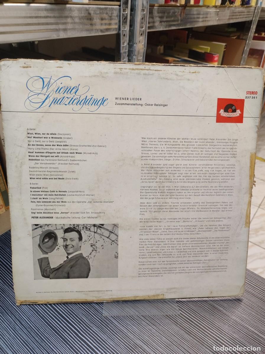 Discos de vinilo: Peter Alexander &ndash; Wiener Spazierg&auml;nge - Foto 2