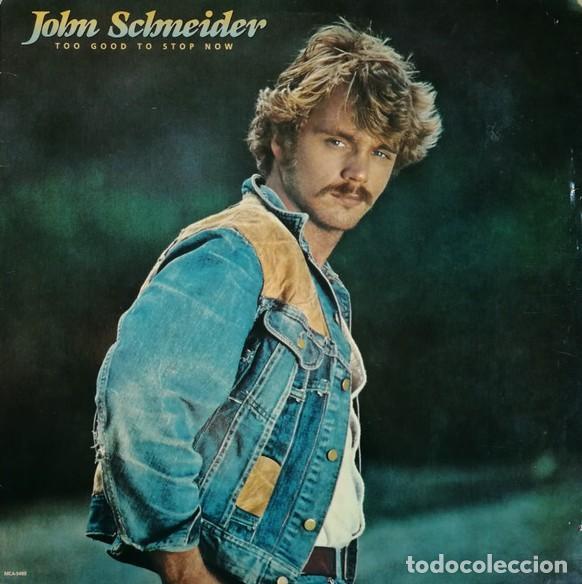 Discos de vinil: ZZZZVINILO-JOHN SCHNEIDER - Too Good To Stop Now (1984) vinilo USA caratula mordida
