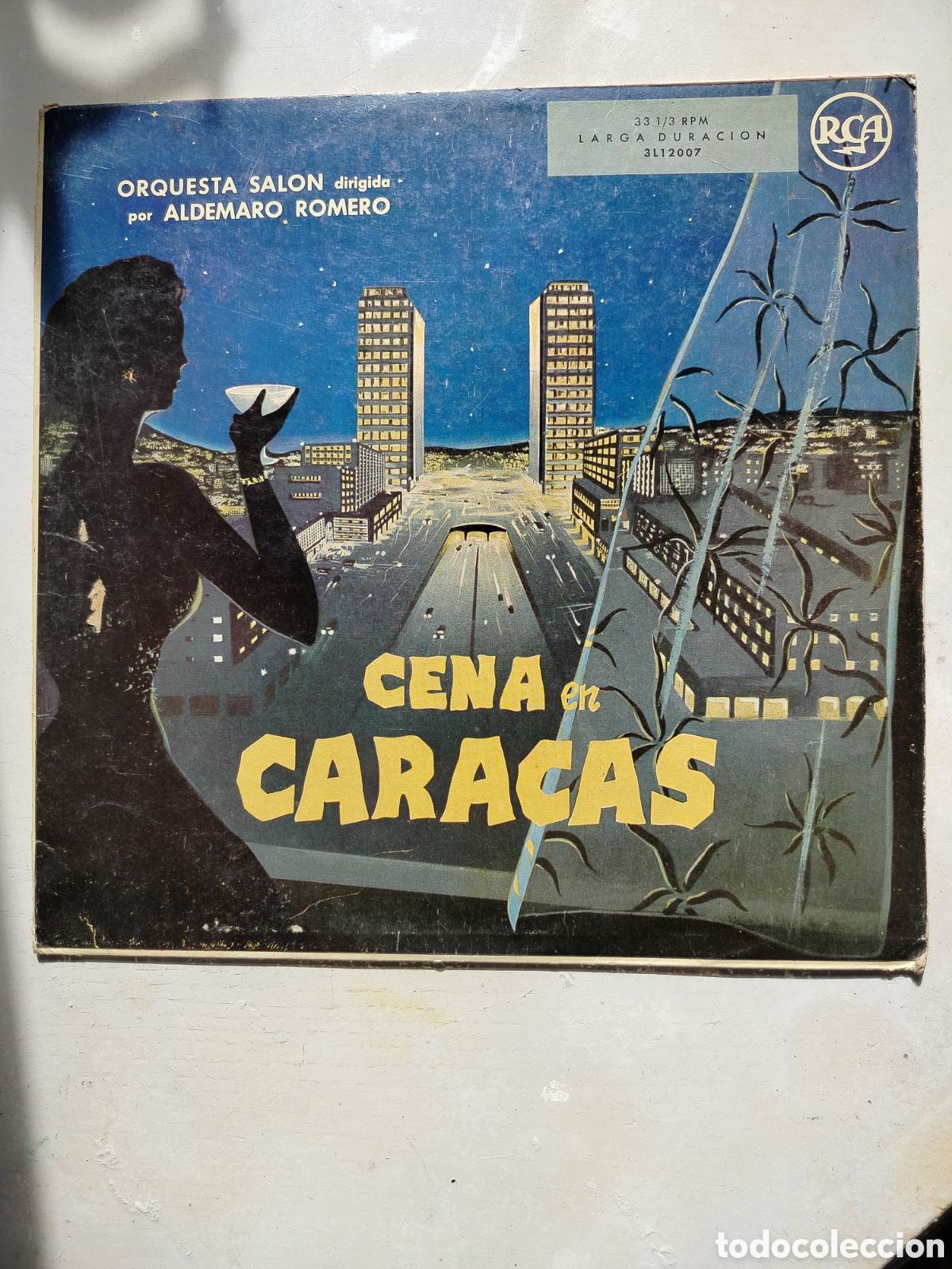 Discos de vinilo: Orquesta Sal&oacute;n LP Cena en Caracas - Foto 1