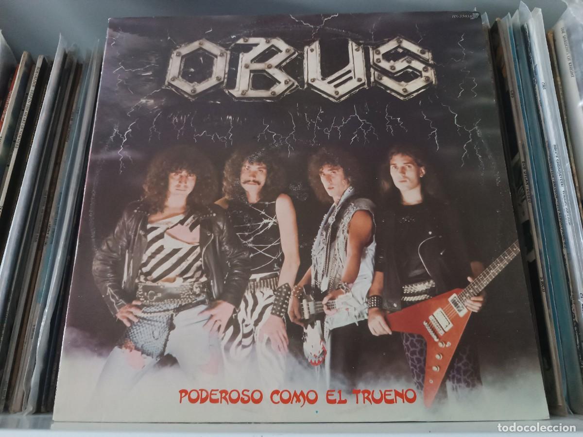 Discos de vinilo: Obus &lrm;&ndash; Poderoso Como El Trueno - lp Spain 1982 - Foto 1