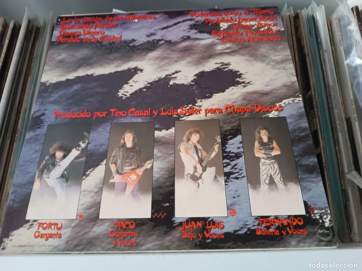 Discos de vinilo: Obus &lrm;&ndash; Poderoso Como El Trueno - lp Spain 1982 - Foto 2