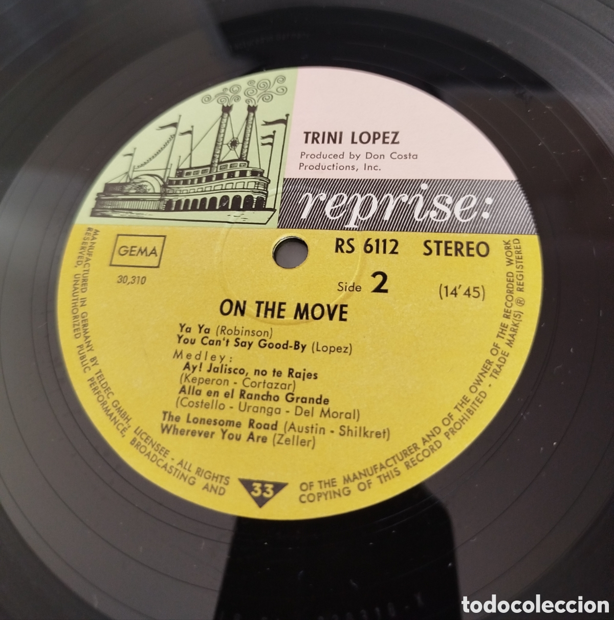 Discos de vinilo: Trini L&oacute;pez - On the move - Foto 4