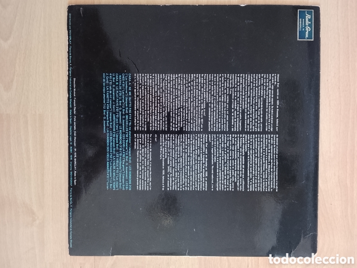 Discos de vinilo: Solo hubo un Jacques brel vinilo - Foto 2