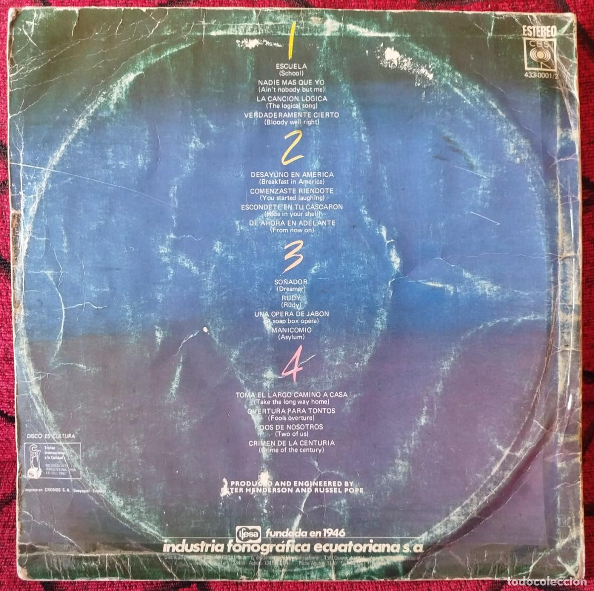 Discos de vinilo: SUPERTRAMP ** Paris ** DOBLE VINILO LP EDICION ECUADOR - Foto 2