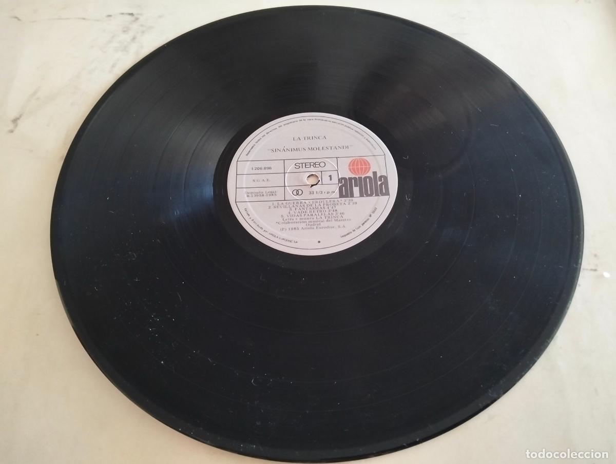 Discos de vinilo: DISCO LP, LA TRINCA, SINANIMUS MOLESTANDI - ARIOLA 1985 - Foto 3