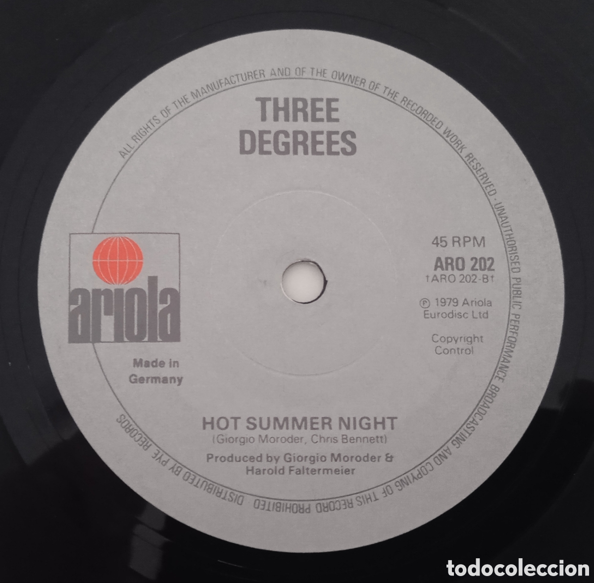 Discos de vinilo: THE THREE DEGREES - My simple heart (1979) single - Foto 2