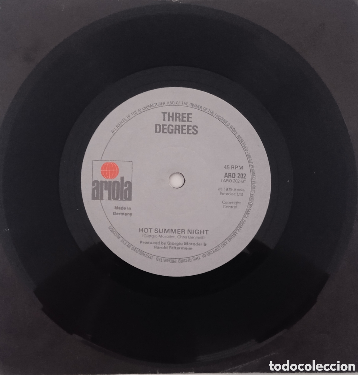 Discos de vinilo: THE THREE DEGREES - My simple heart (1979) single - Foto 4