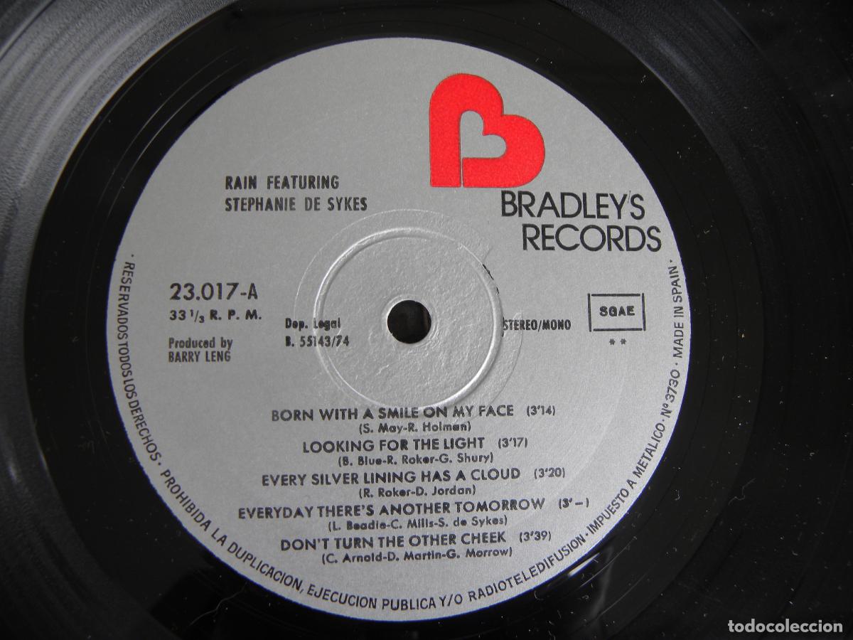 Discos de vinilo: RAIN FEATURING STEPHANIE DE SYKES -LP 1974 - Foto 3