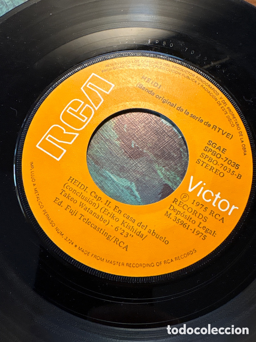 Discos de vinilo: DISCO DE HEIDI -BANDA ORIGINAL DE LA SERIE RE RTVE- - Foto 3