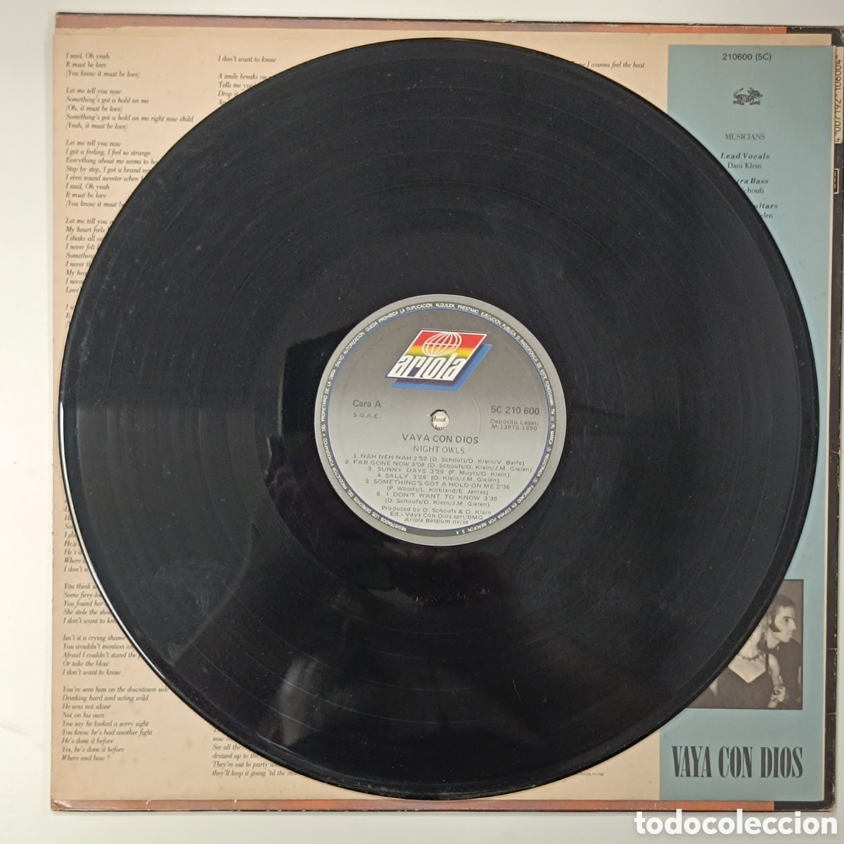 Discos de vinilo: Vaya Con Dios LP Night Owls (Spain) - Foto 3