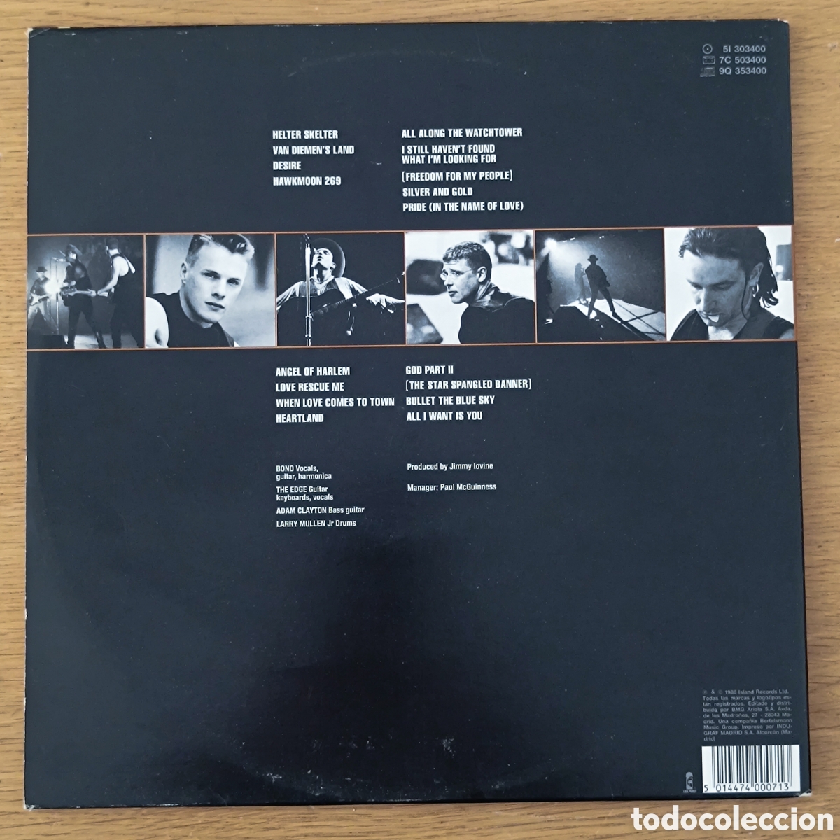 Discos de vinilo: U2 2 LPs Rattle And Hum - Foto 2
