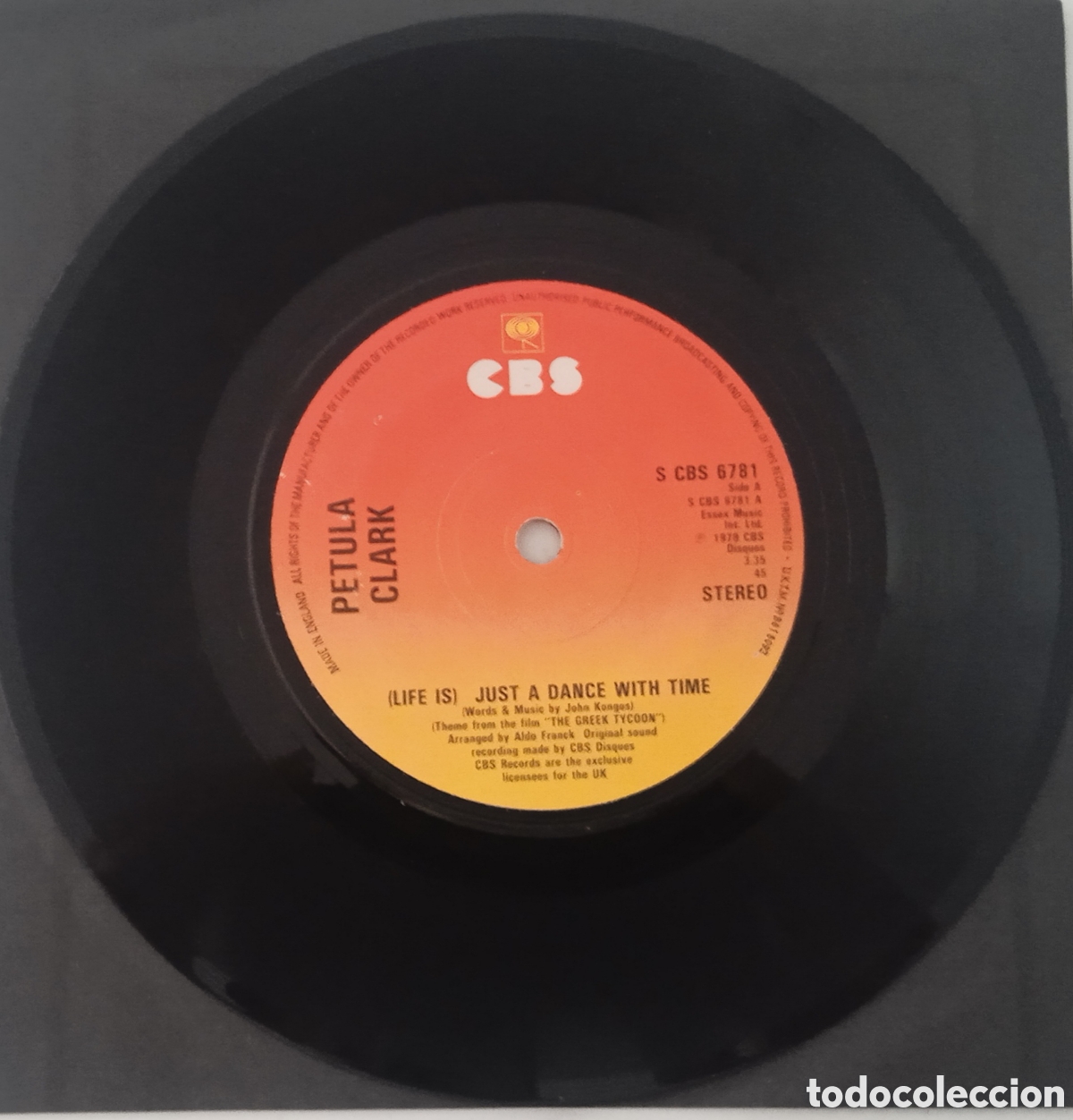 Discos de vinilo: PETULA CLARK - (Life is) just a dance with time (1978) single - Foto 3