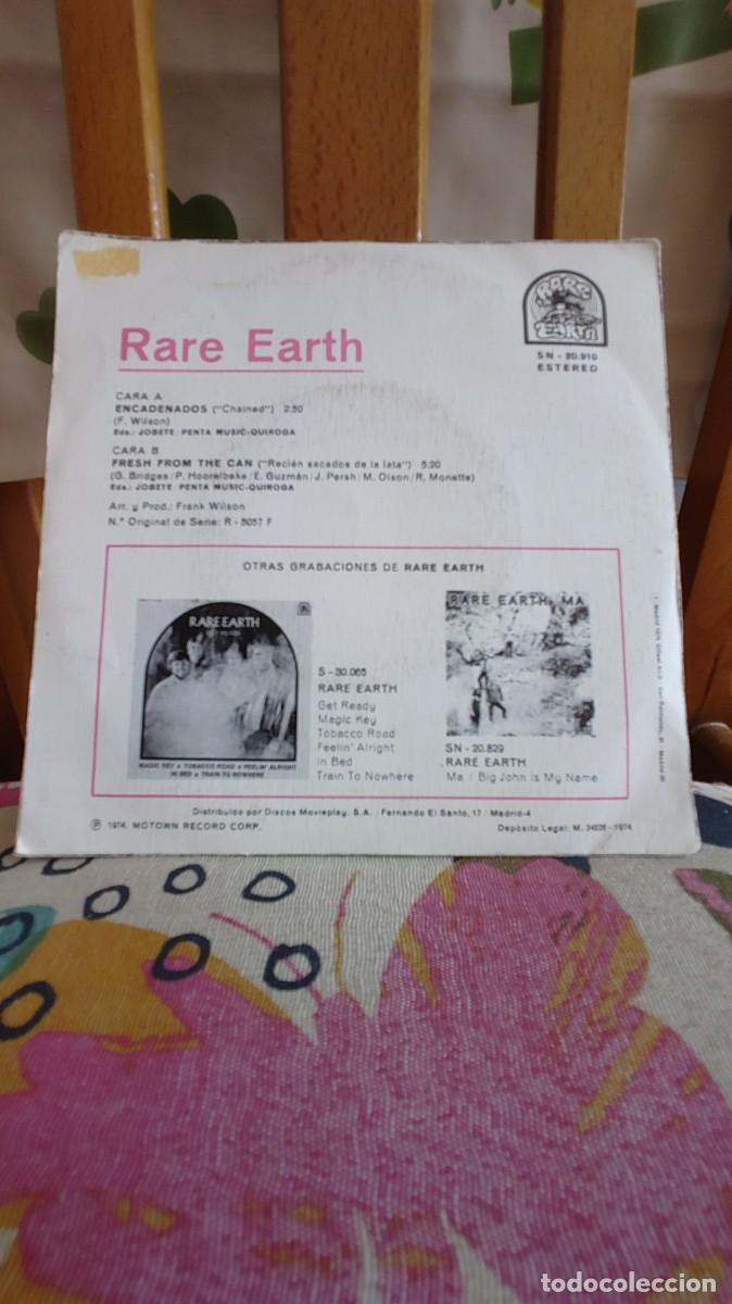 Discos de vinilo: RARE EARTH-SINGLE ENCADENADOS - Foto 2