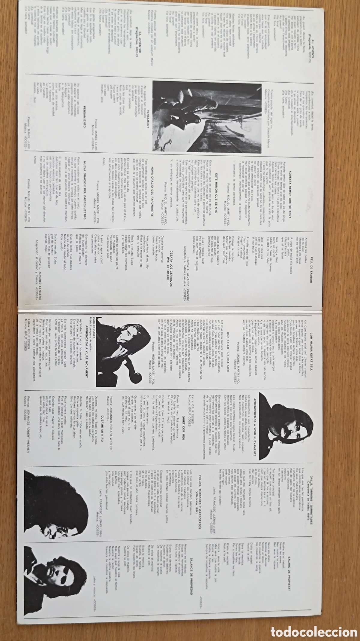 Discos de vinilo: Coses LP V&iacute;a Fora! (Spain 1975) - Foto 4
