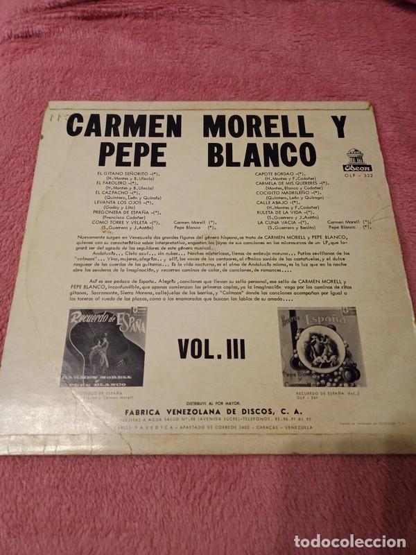 Discos de vinilo: carmen morell y pepe blanco - Foto 2