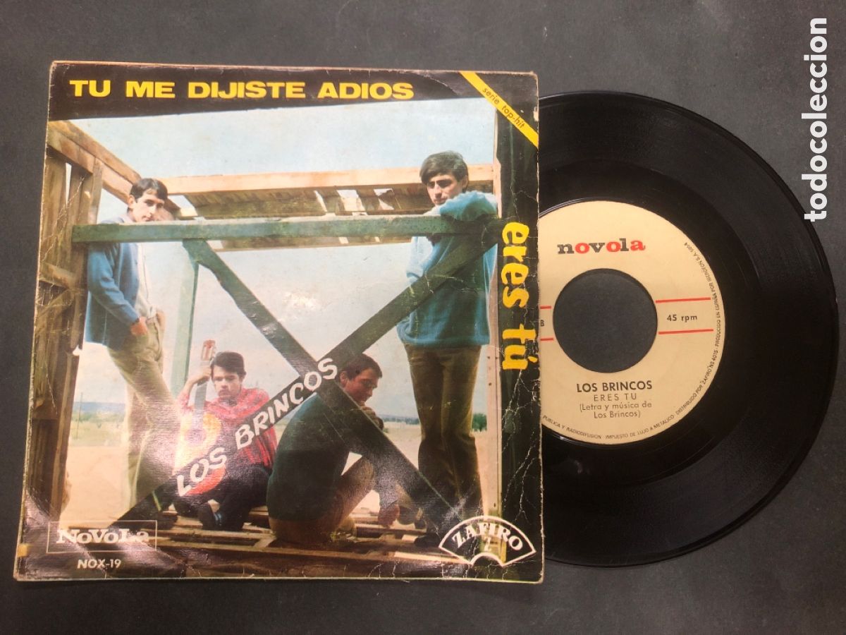 Discos de vinilo: SINGLE LOS BRINCOS / TU ME DIJESTE ADIOS / ERES TU - Foto 2