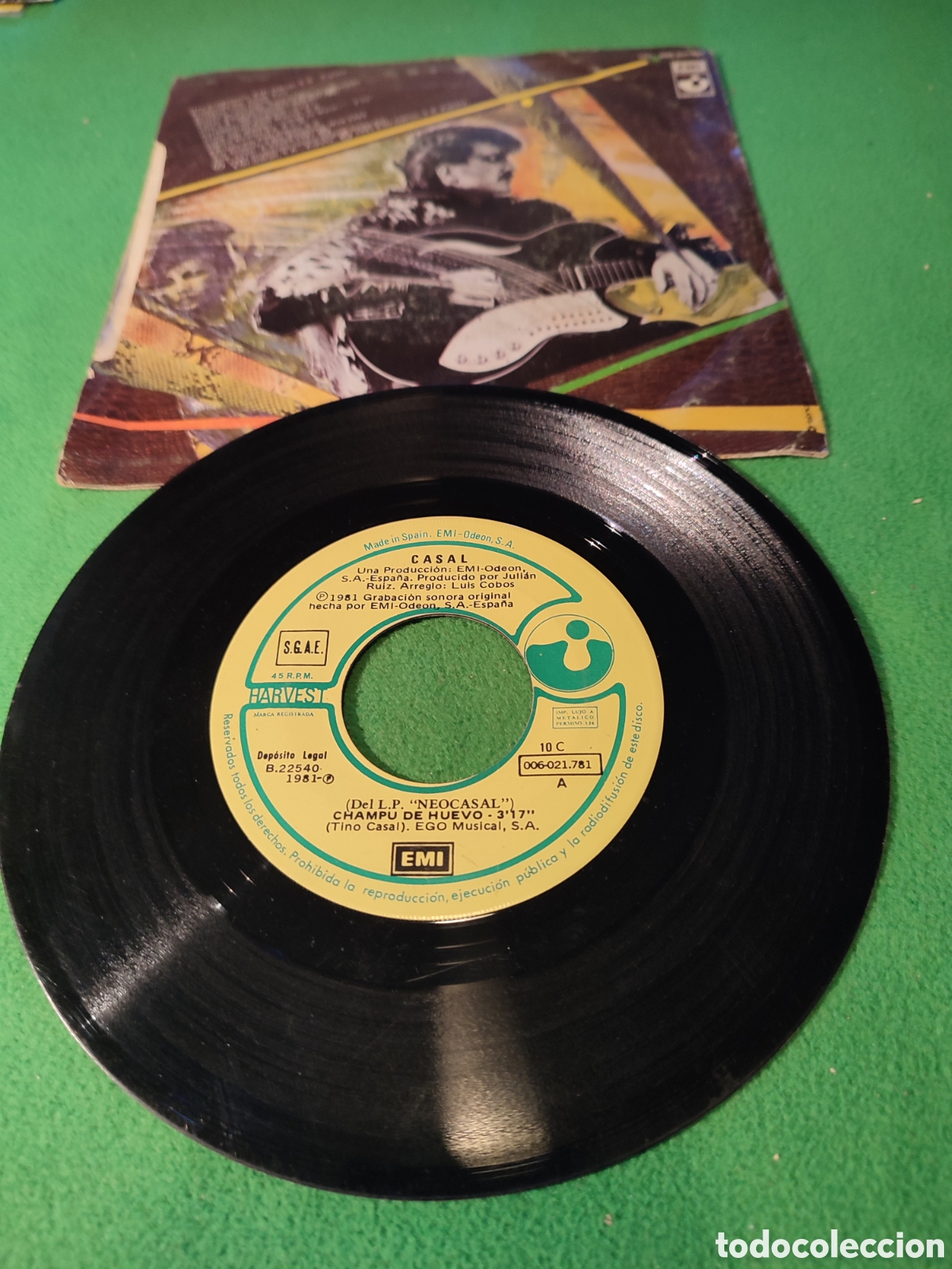 Discos de vinilo: Casal - Champ&uacute; de huevo edici&oacute;n 1981 - Foto 2