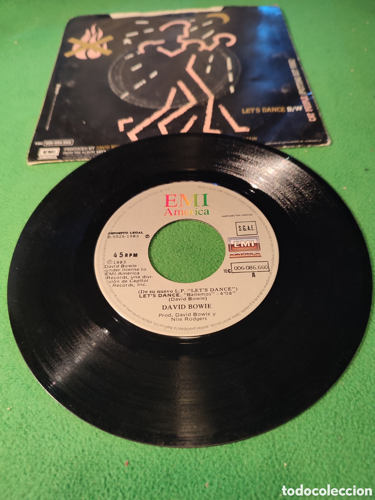 Discos de vinilo: David Bowie - Bailemos Edici&oacute;n 1983 - Foto 2