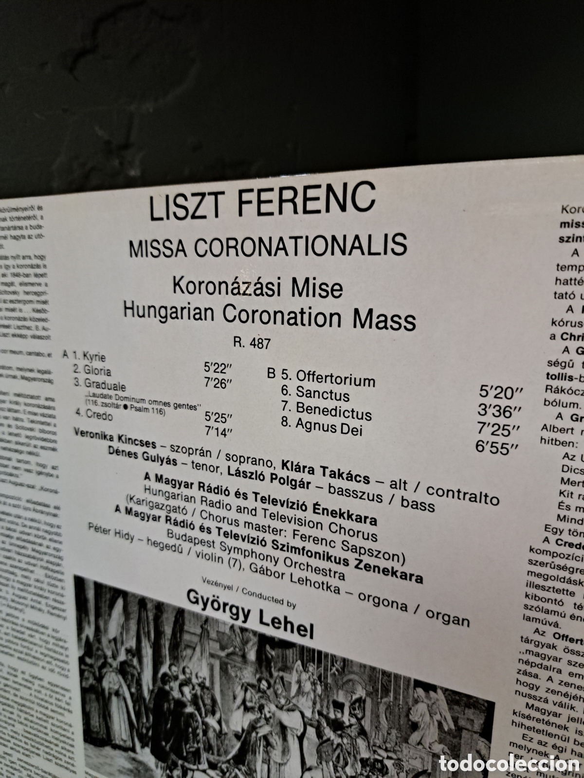 Discos de vinilo: Liszt. Misa Coronationalis - Foto 3