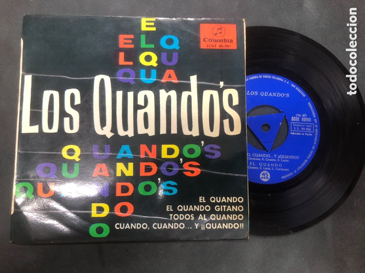 Discos de vinilo: EP LOS QUANDOS / EL QUANDO / EL QUANDO GITANO / TODOS AL QUANDO / CUANDO CUANDO - Foto 1