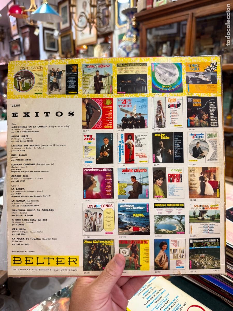 Discos de vinilo: LP EXITOS - LOS 3 SUDAMERICANOS, MINA, LOS STOP, LOS DE LA TORRE, PATRICK JAQUE,SABRINA... - Foto 2