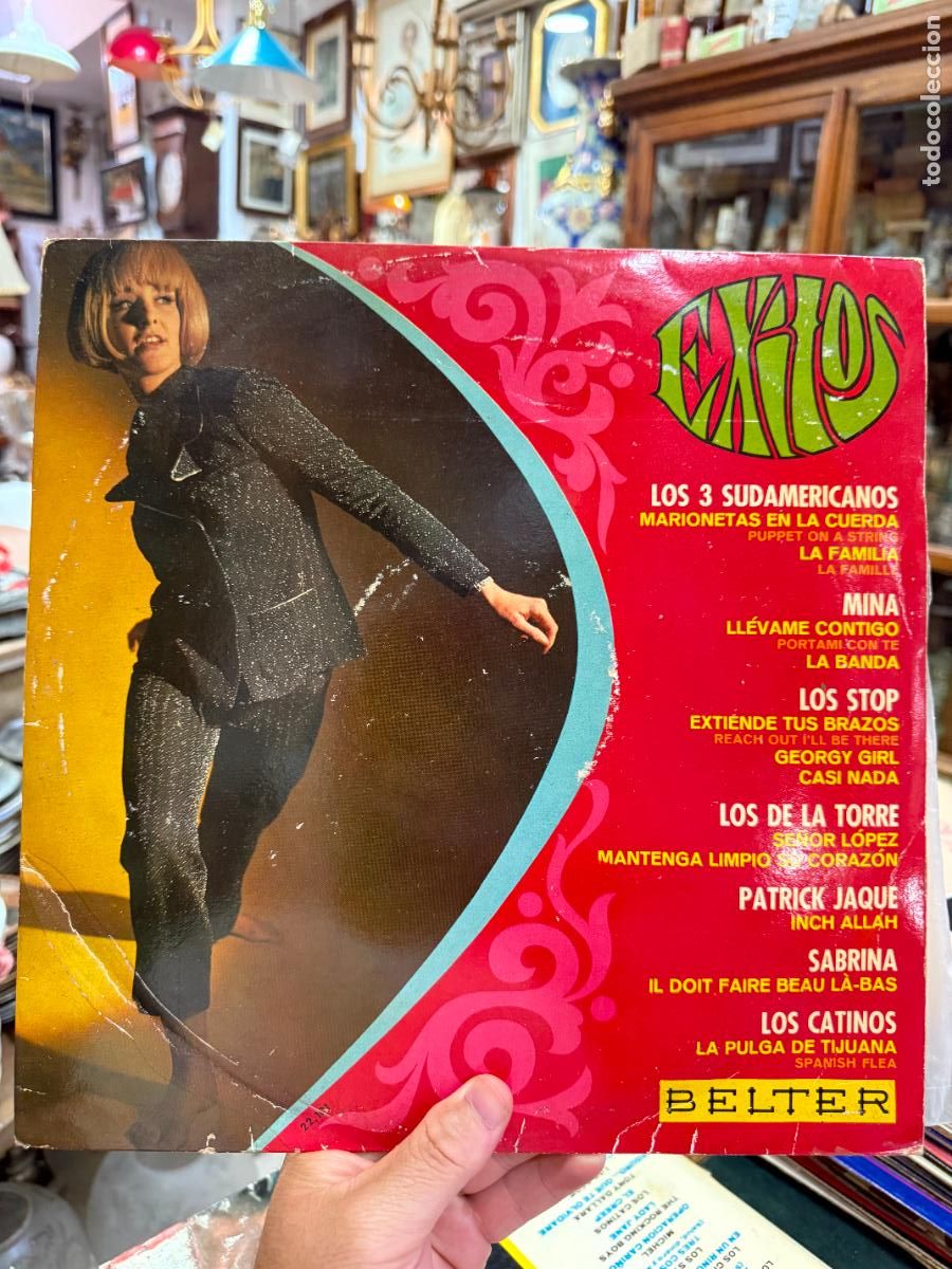 Discos de vinilo: LP EXITOS - LOS 3 SUDAMERICANOS, MINA, LOS STOP, LOS DE LA TORRE, PATRICK JAQUE,SABRINA... - Foto 1