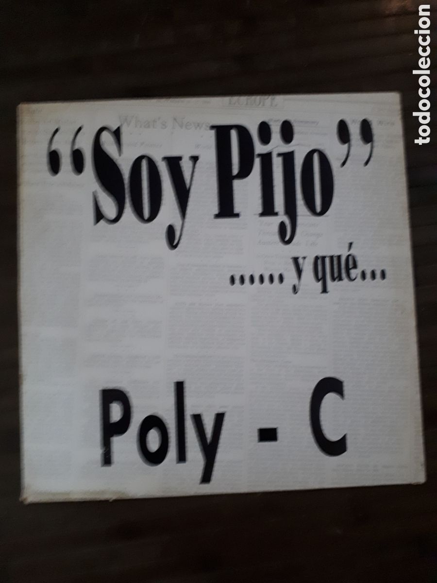 Discos de vinilo: POLY C - Soy Pijo (maxi single stereo)1990 - Foto 1