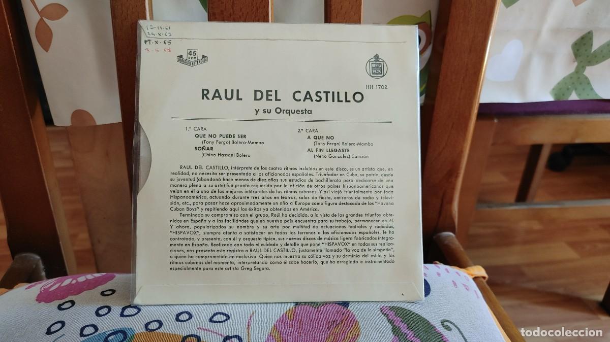 Discos de vinilo: RAUL DEL CASTILLO-EP QUE NO PUEDE SER +3 - Foto 2