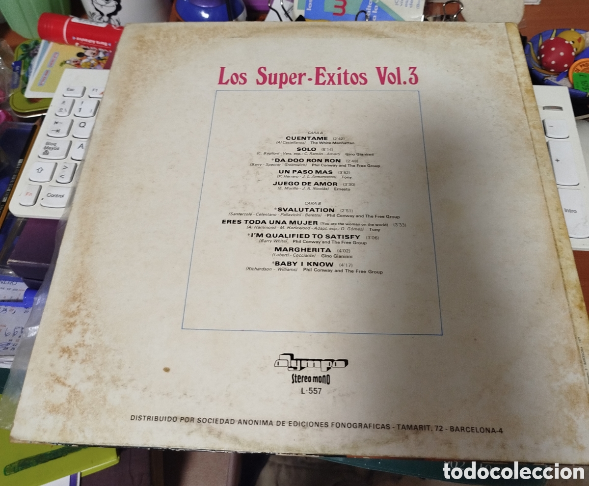 Discos de vinilo: Los Super-&Eacute;xitos Vol. 3 . VV.AA. - Foto 2