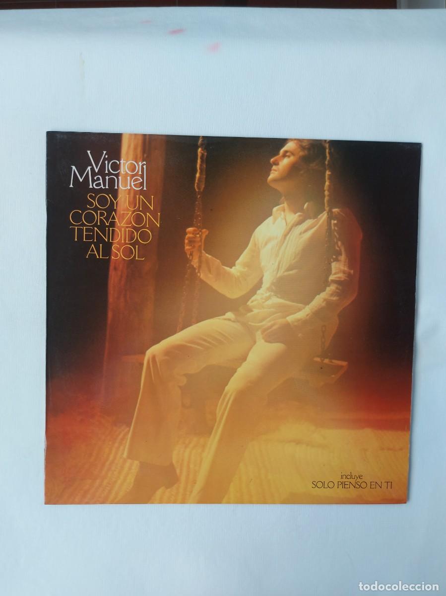 Discos de vinilo: V&iacute;ctor Manuel. Soy un coraz&oacute;n tendido al sol. Vinilo - Foto 1