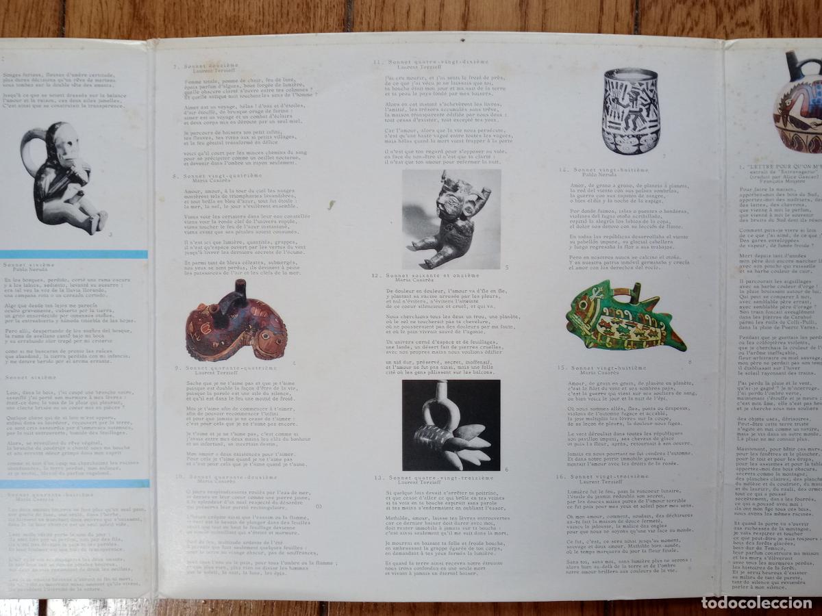 Discos de vinilo: Pablo Neruda - versos recitados en franc&eacute;s - Foto 4