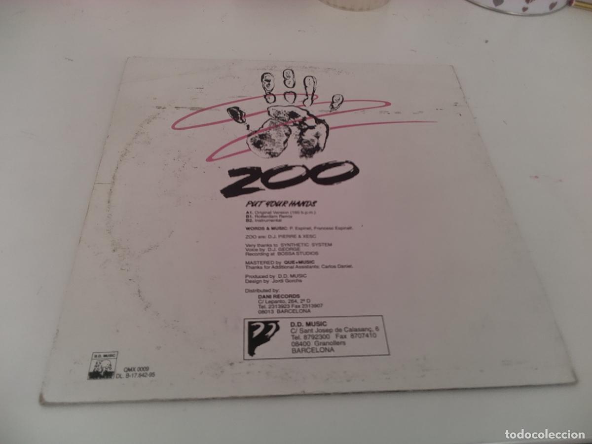 Discos de vinilo: Zoo-put your hands.maxi - Foto 2