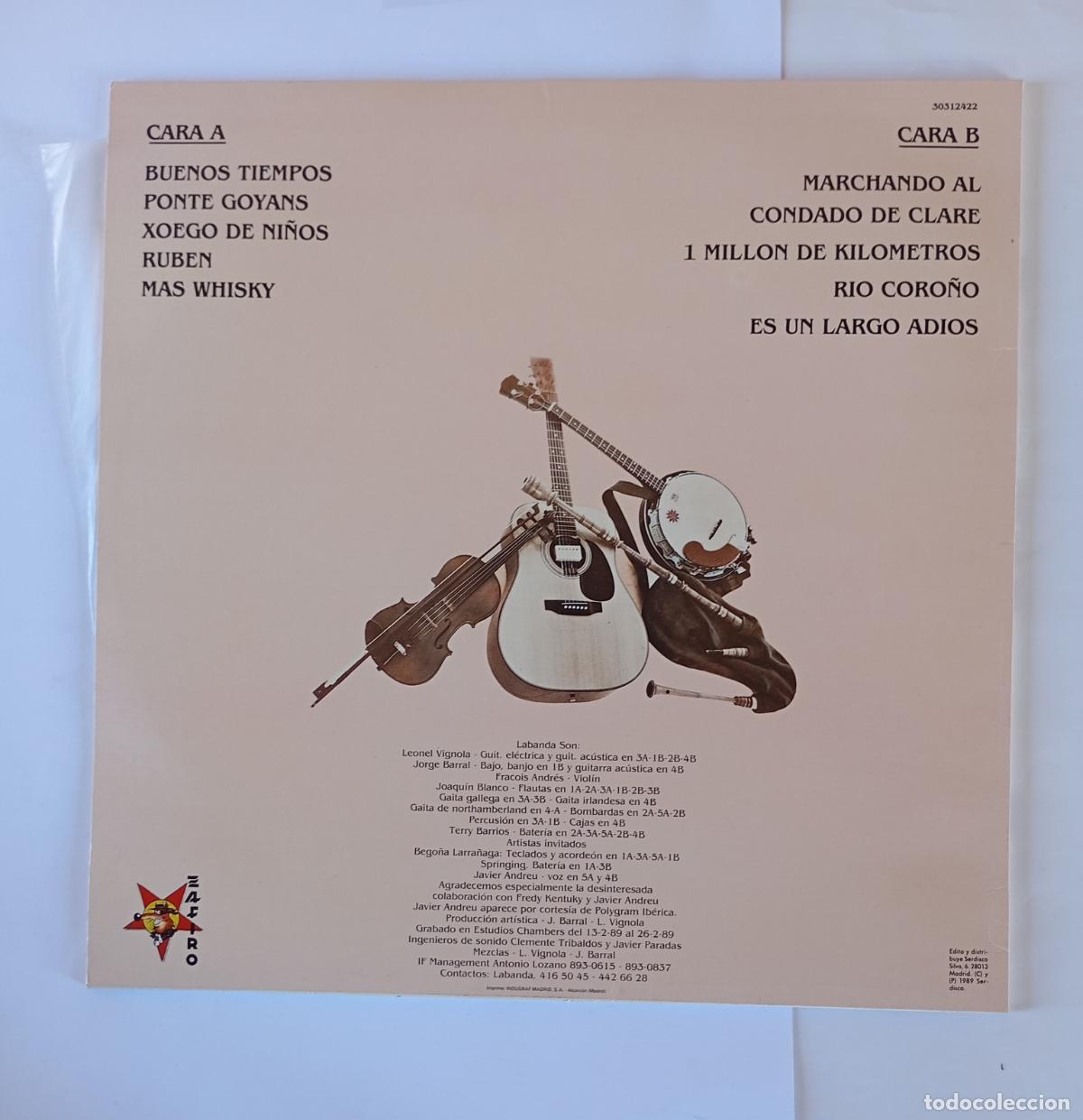 Discos de vinilo: LABANDA BUENOS TIEMPOS LP. TDKDA69 - Foto 2
