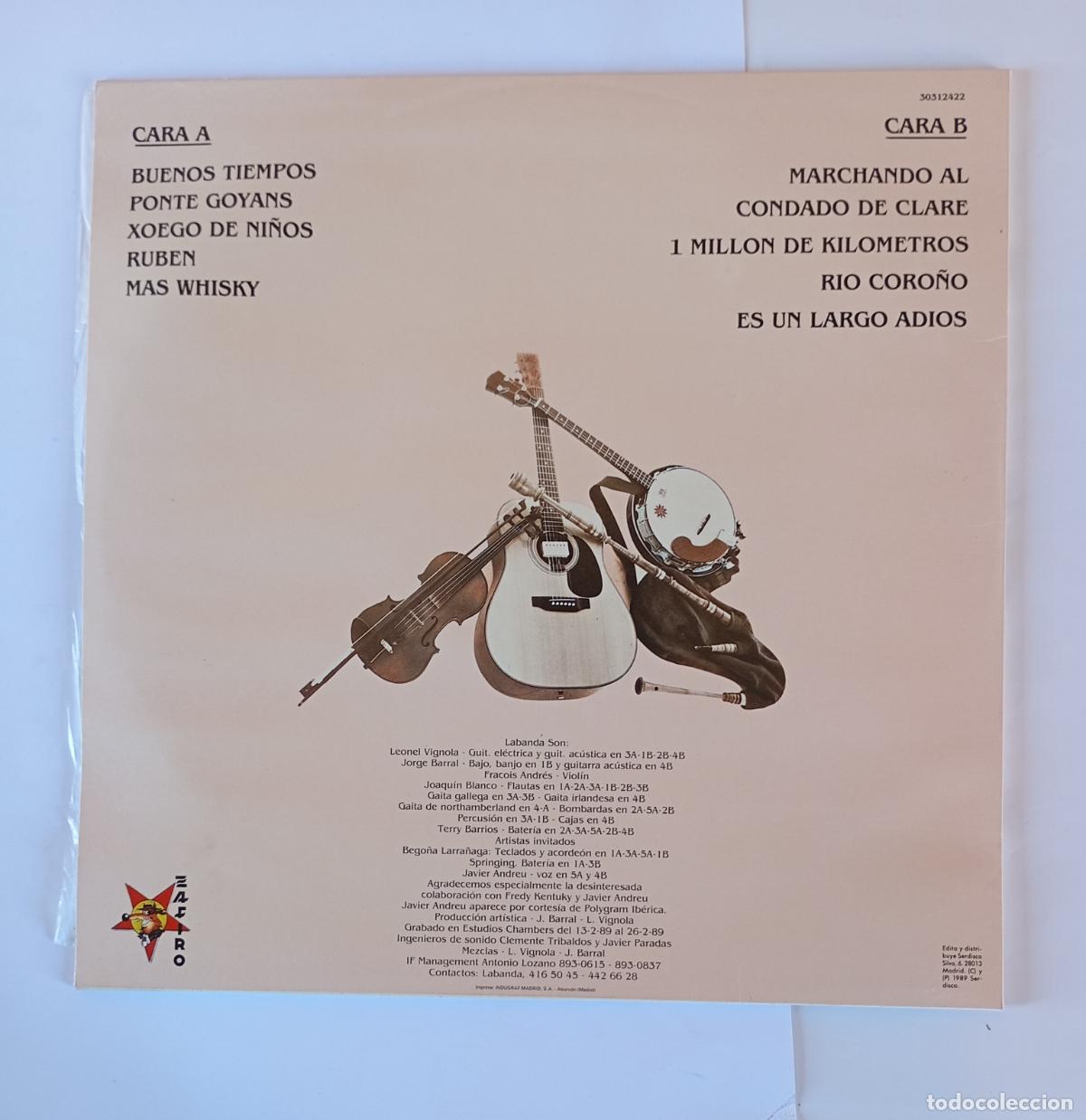 Discos de vinilo: LABANDA BUENOS TIEMPOS LP. TDKDA69 - Foto 2