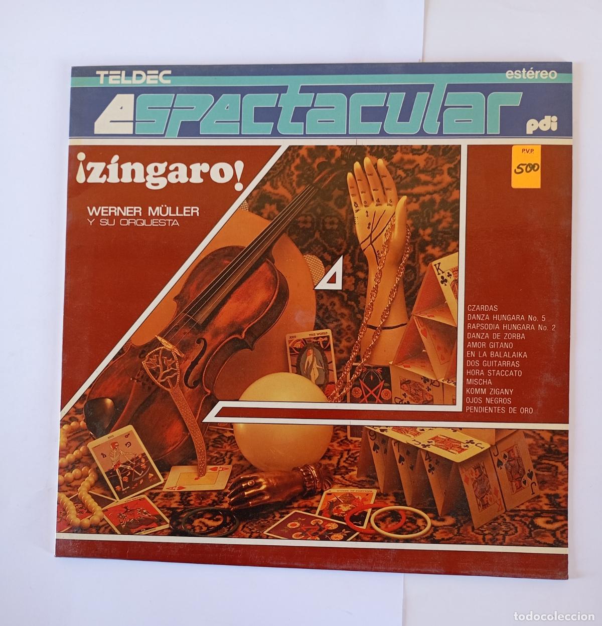 Discos de vinilo: ESPECTACULAR. Z&Iacute;NGARO. WERNER M&uuml;LLER Y SU ORQUESTA LP. TDKDA69 - Foto 1
