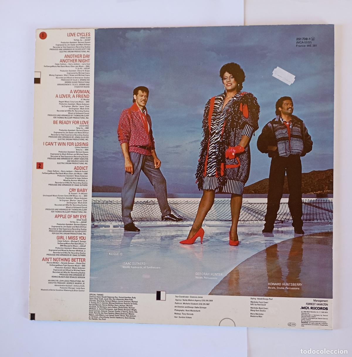 Discos de vinilo: KLIQUE - LOVE CYCLES. LP. TDKDA69 - Foto 2