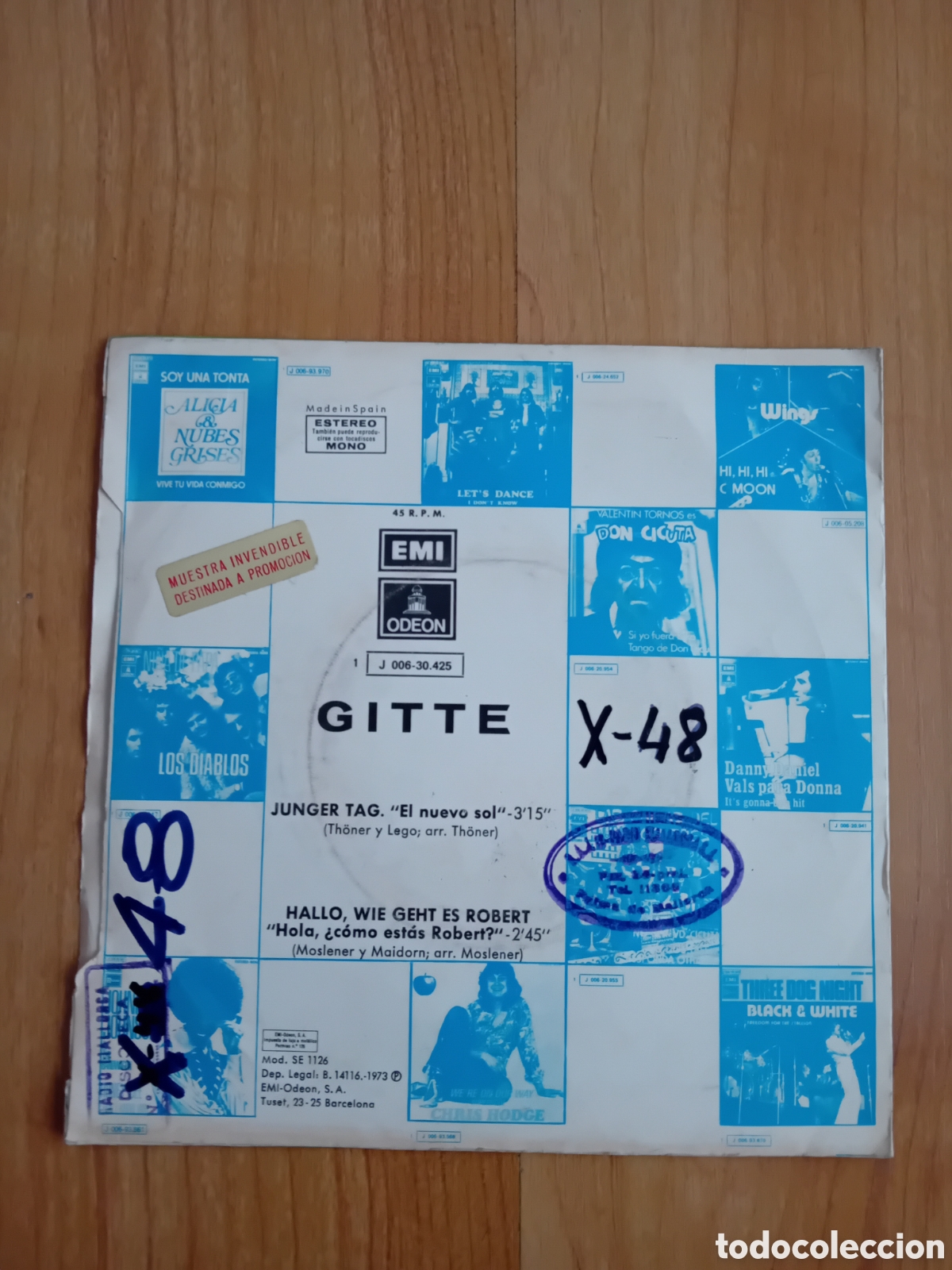 Discos de vinilo: GITTE. JUNGER TAG. HALLO WIE... - Foto 2