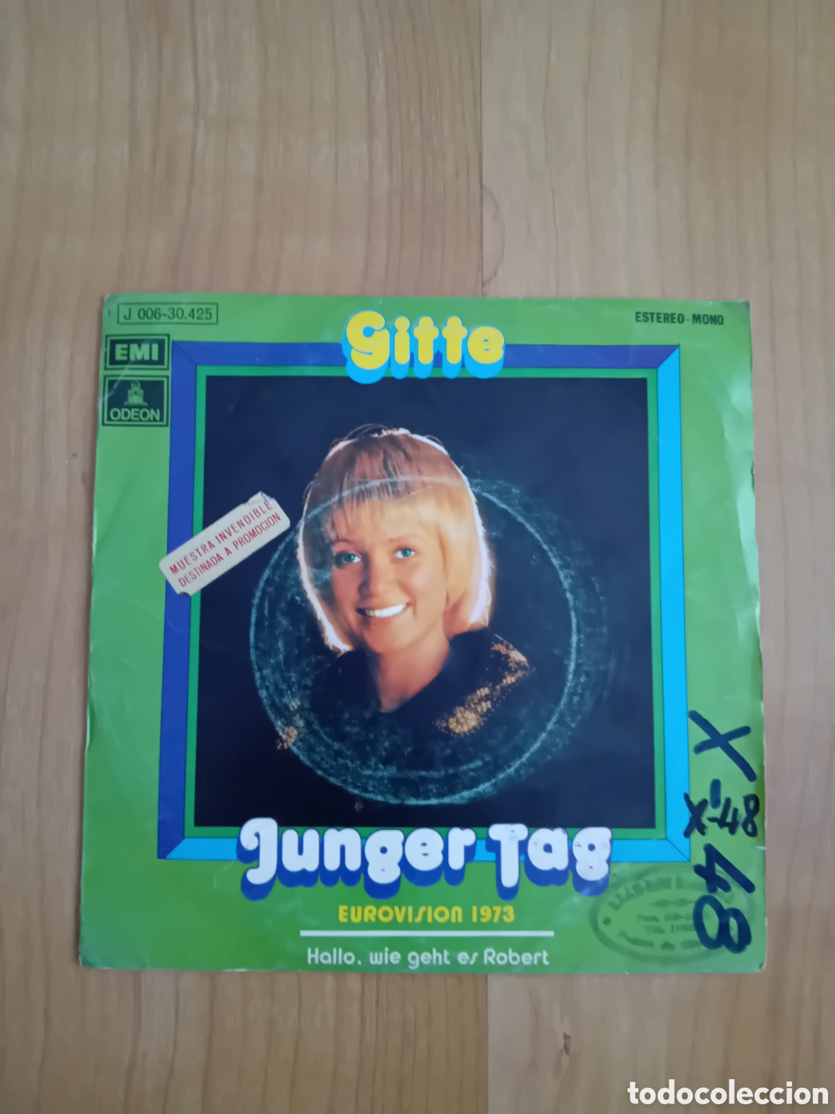 Discos de vinilo: GITTE. JUNGER TAG. HALLO WIE... - Foto 1