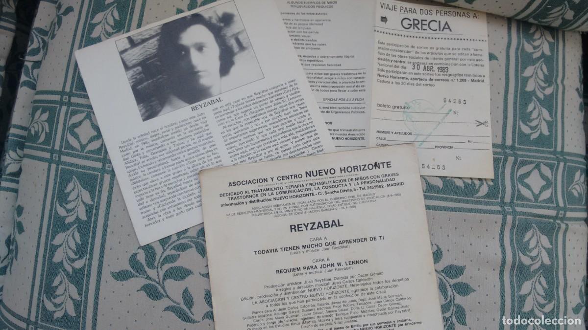 Discos de vinilo: Single ( vinilo) de REYZABAL a&ntilde;os 80 - Foto 2
