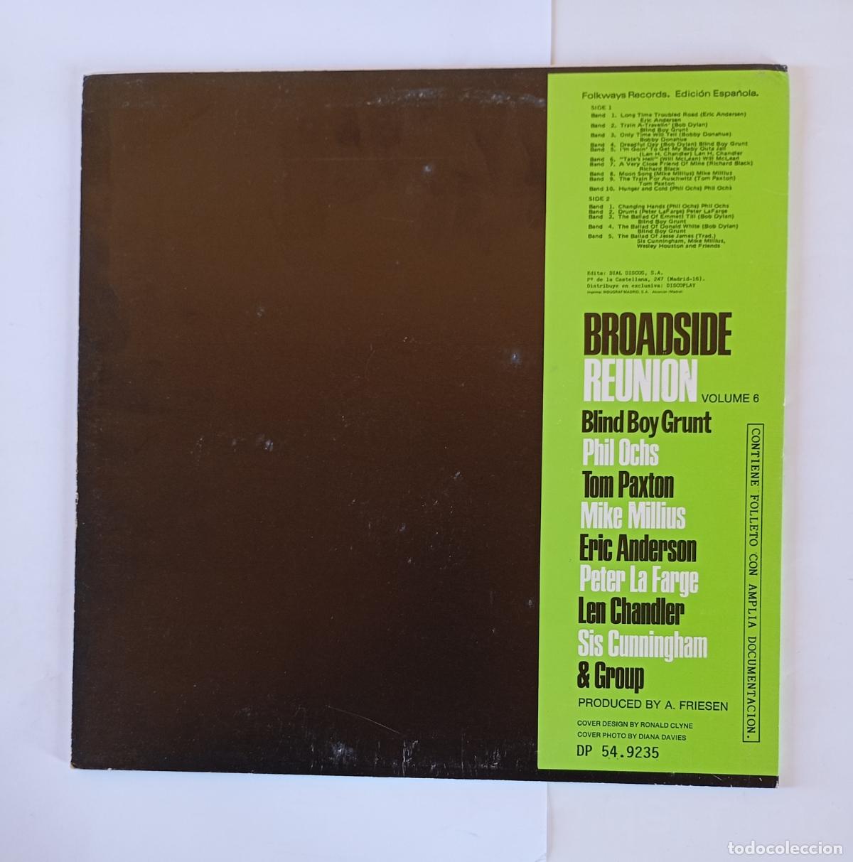 Discos de vinilo: BROADSIDE REUNION VOLUME 6 -. LP. TDKDA69 - Foto 2