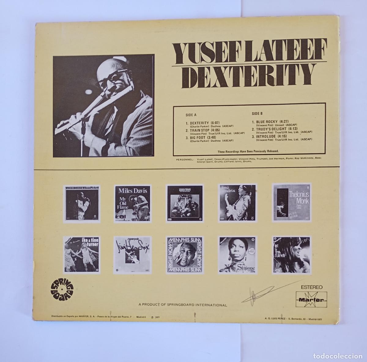 Discos de vinilo: Yusef Lateef &lrm;&ndash; Dexterity - LP. TDKDA69 - Foto 2