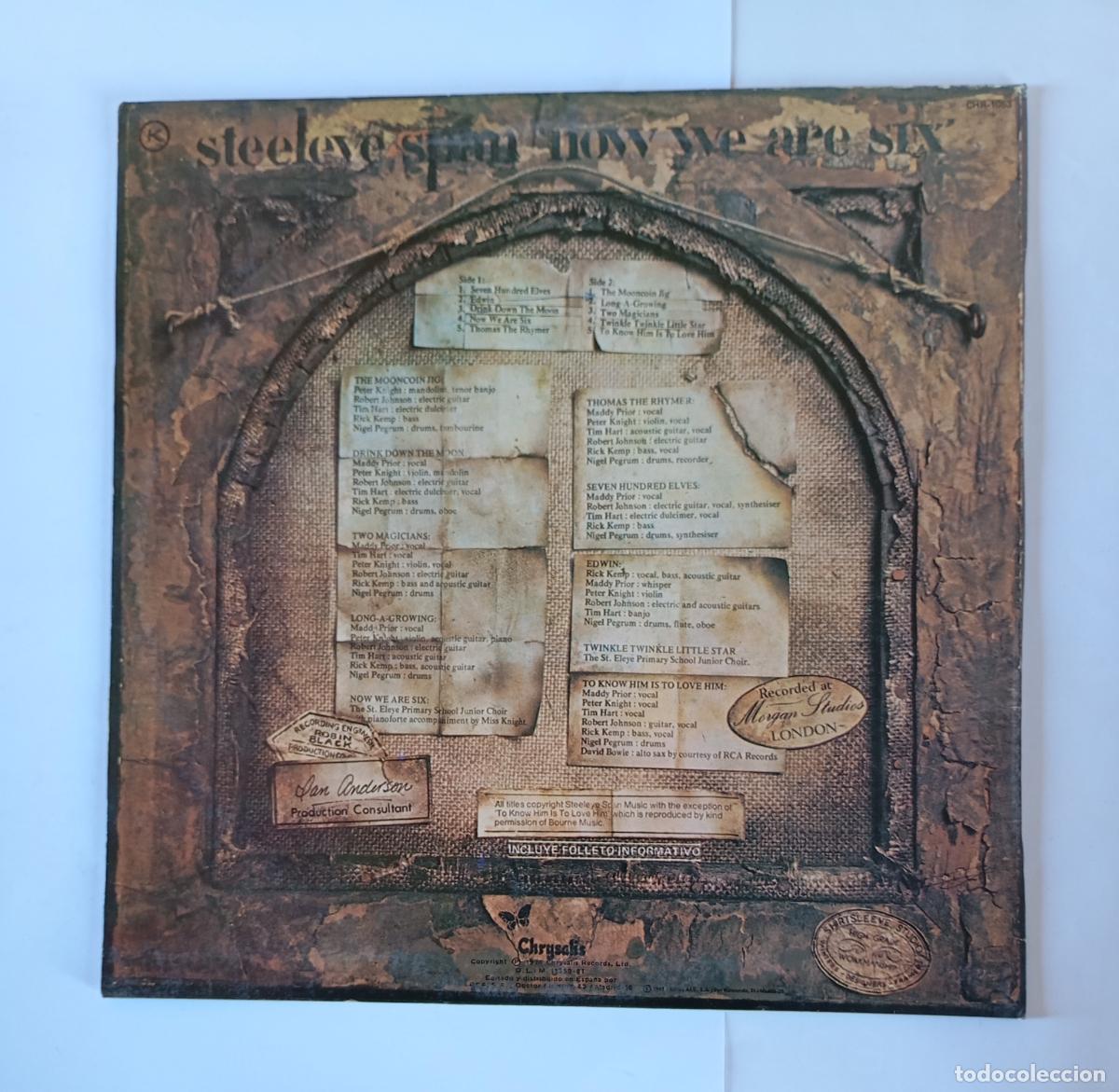 Discos de vinilo: Steeleye Span. Now We Are Six- LP. TDKDA69 - Foto 2
